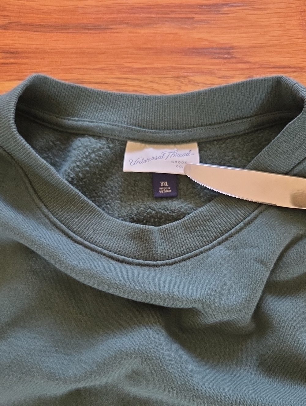 Universal Thread Men's Crewneck Sweatshirt in Bluish Green XXL
